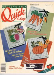 Cross Stitch Quick & Easy Magazine August September 1990