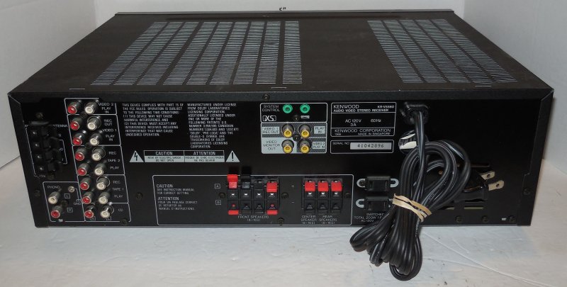 Image 2 of Kenwood Audio Video KR-V5560 AM FM Dolby Pro Logic Stereo Receiver No Remote