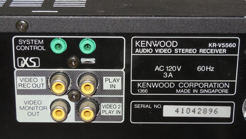 Image 3 of Kenwood Audio Video KR-V5560 AM FM Dolby Pro Logic Stereo Receiver No Remote