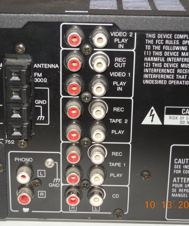 Image 4 of Kenwood Audio Video KR-V5560 AM FM Dolby Pro Logic Stereo Receiver No Remote