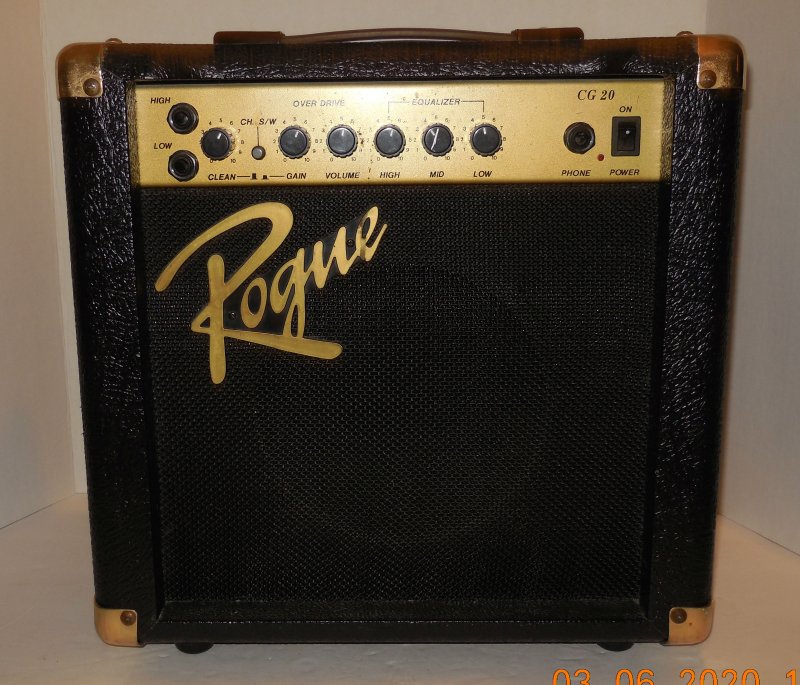 Image 0 of Rogue CG 20 Electric Guitar Practice Combo Amp Rare HTF