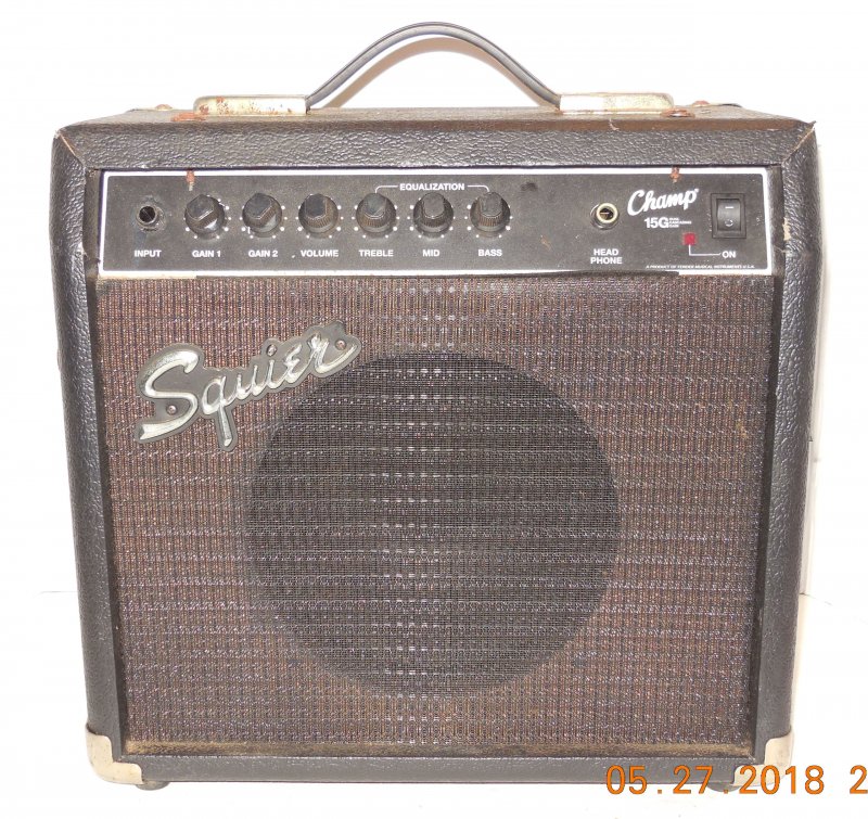 Image 0 of Fender Squier Champ 15G Electric Guitar Practice Amp Rare HTF