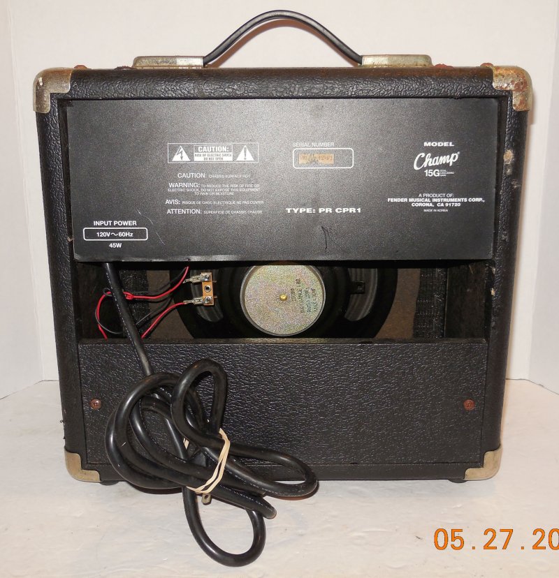 Image 2 of Fender Squier Champ 15G Electric Guitar Practice Amp Rare HTF