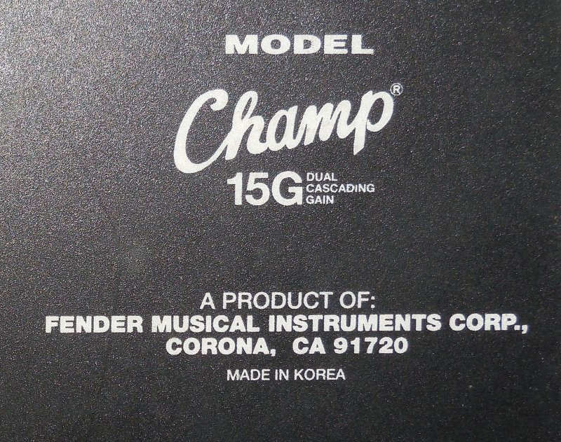 Image 4 of Fender Squier Champ 15G Electric Guitar Practice Amp Rare HTF