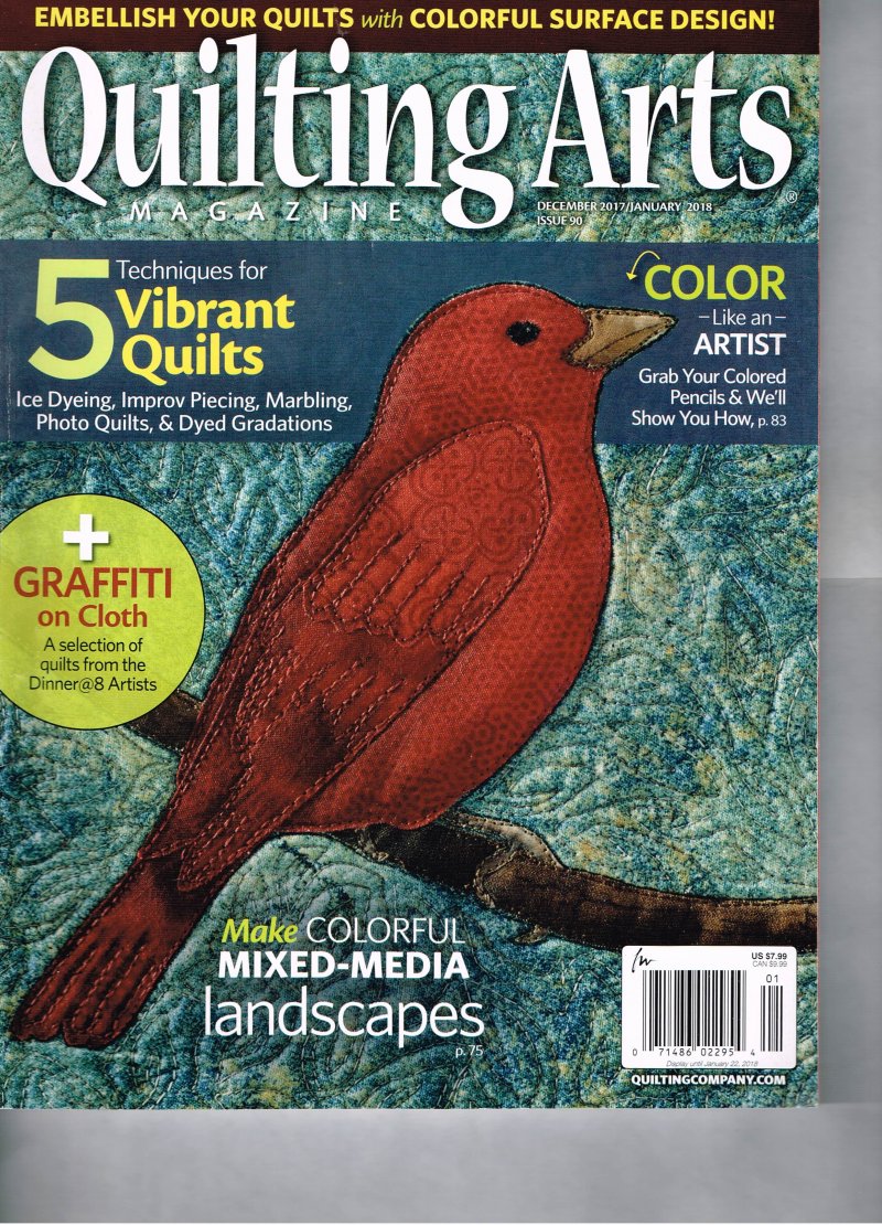 Image 0 of Quilting Arts Magazine December 2017 January 2018 Issue 90