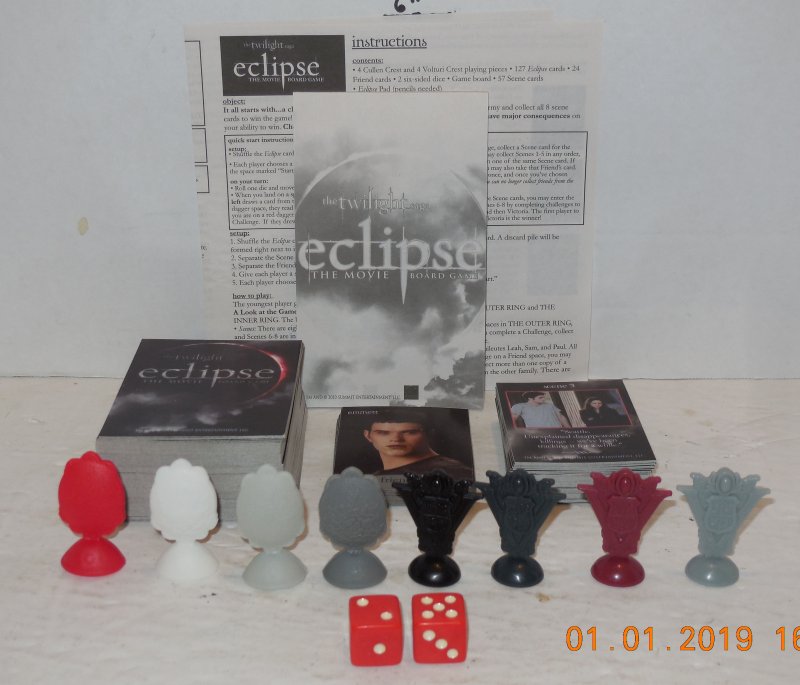 Image 5 of 2009 Cardinal Twilight Saga Eclipse The Movie Board Game Family 100% Complete