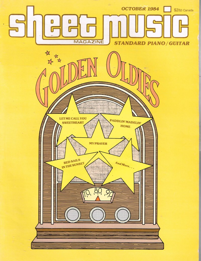 Sheet Music Magazine Standard Piano organ Guitar October 1984