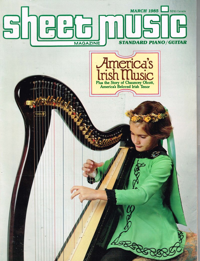 Sheet Music Magazine Standard Piano organ Guitar March 1985