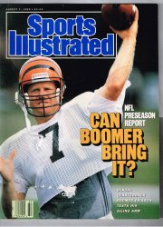 1989 Sports Illustrated August 7th Cincinnati Bengals Boomer Esiason NFL