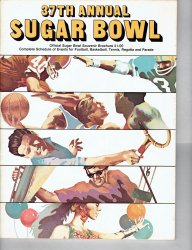 1971 Sugar Bowl Game Program Tennessee  Air Force RARE VHTF