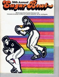 1972 Sugar Bowl Game Program Oklahoma Sooners Auburn Tigers  RARE VHTF