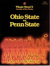 1980 Fiesta Bowl Game Program Ohio State Penn State RARE VHTF