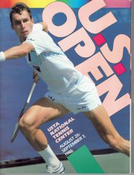 1986 Tennis US Open Championship Program Ivan Ivan Lendl Martina Navratilova