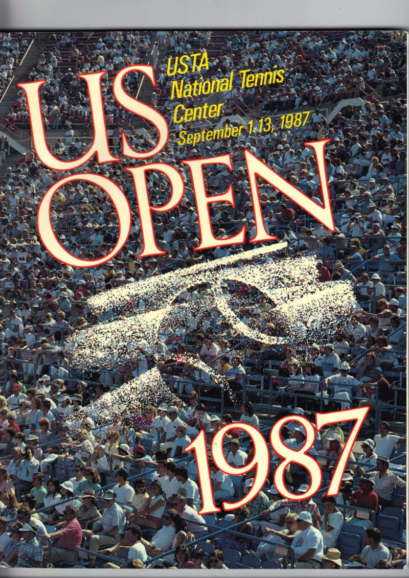 Image 0 of 1987 Tennis US Open Championship Program Forest Hills Lendl Navratilova