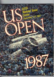 1987 Tennis US Open Championship Program Forest Hills Lendl Navratilova