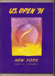 1991 Tennis US Open Championship Program Forest Hills