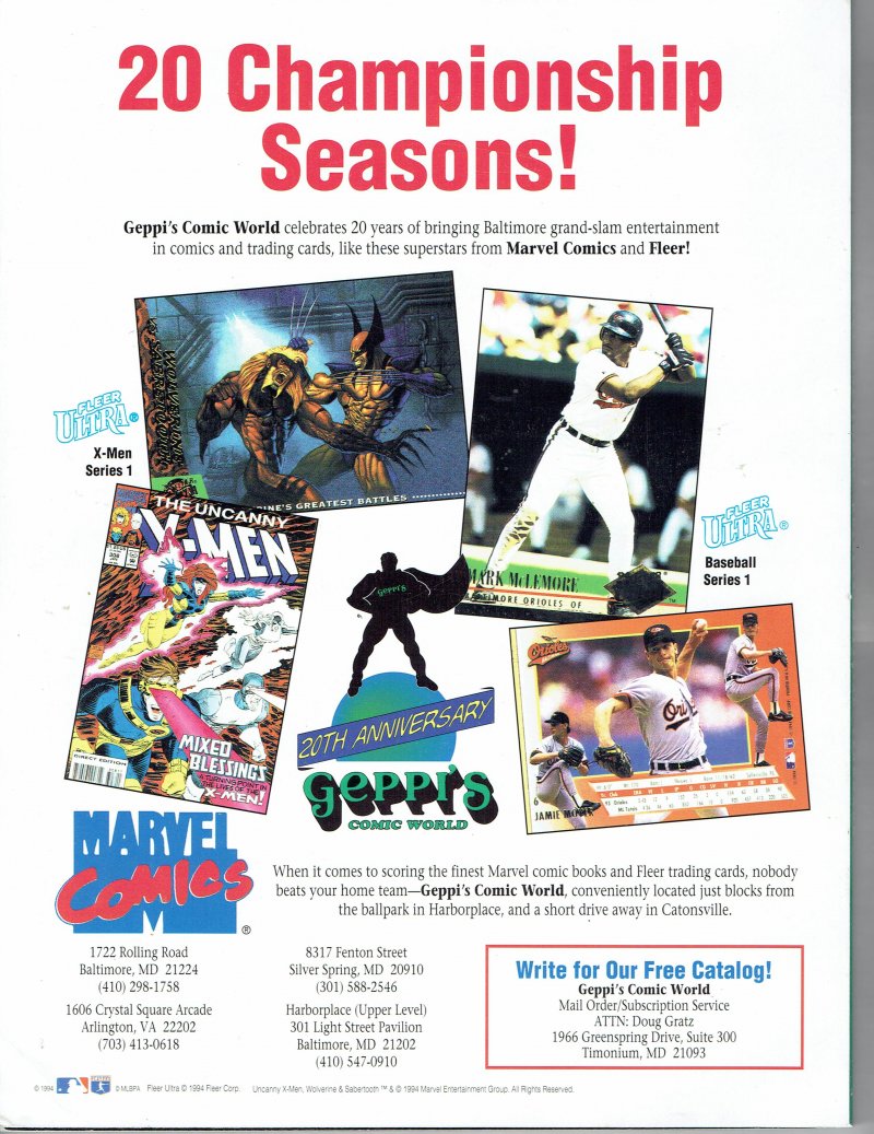 Image 1 of 1994 Baltimore Orioles Yearbook Camden Yards 40th Anniversary