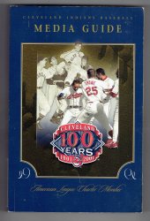 2001 Cleveland Indians Media Guide MLB Baseball