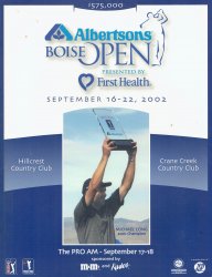 2002 Albertsons Boise Open Golf Program Jason Gore winner