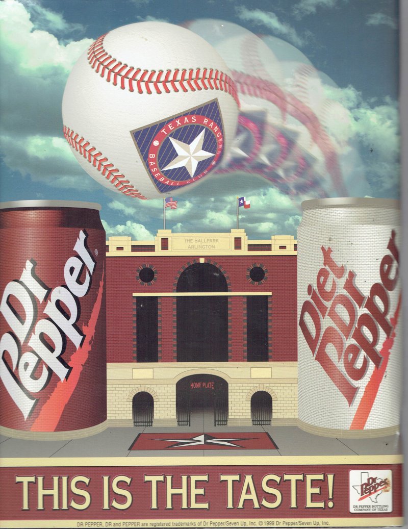 Image 1 of 1999 Texas Rangers Magazine Program Ivan Rodriguez Vs Oakland Athletics June