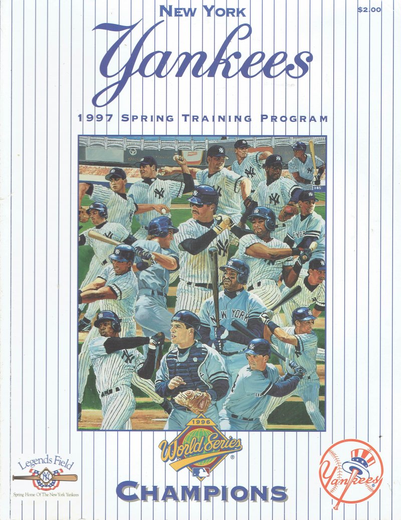 Image 0 of 1997 New York Yankees Spring Training Magazine Program