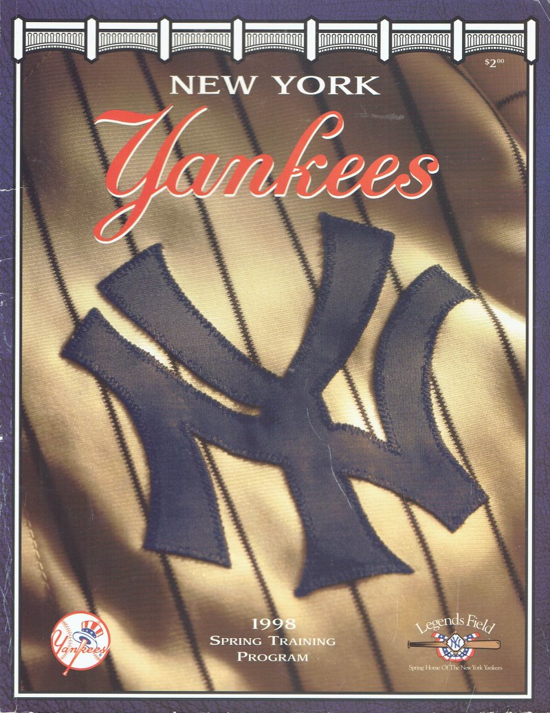 Image 0 of 1998 New York Yankees Spring Training Magazine Program