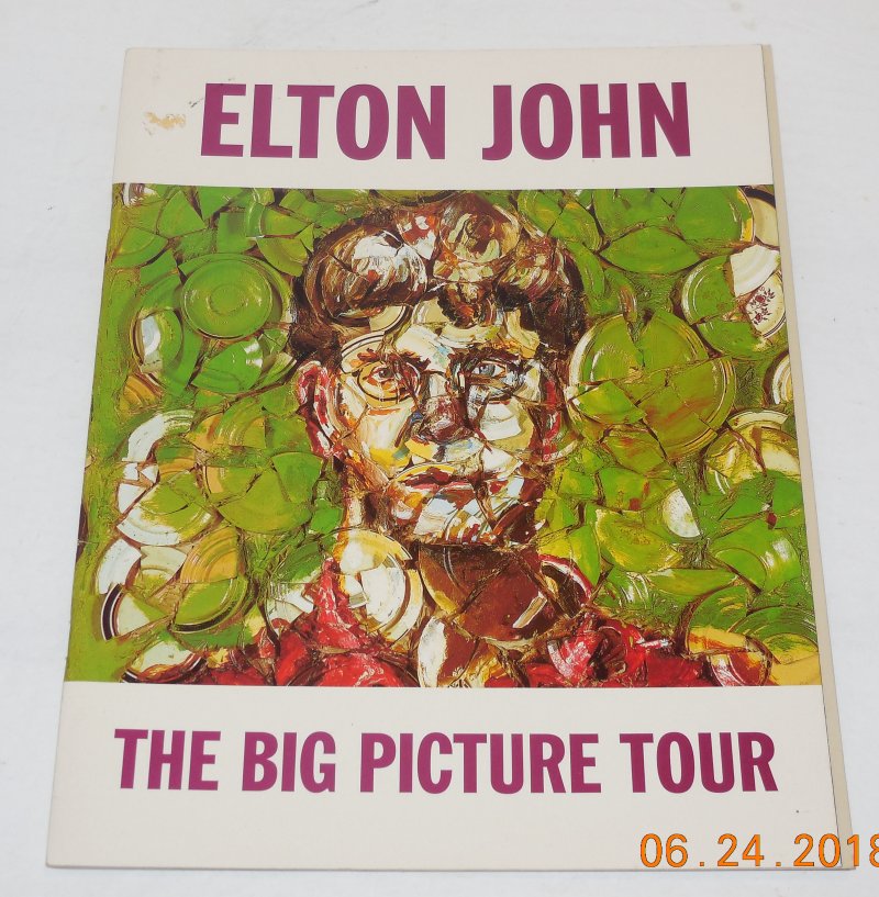 Image 0 of 1997 Elton John The Big Picture Tour Souvenir Program rare VHTF