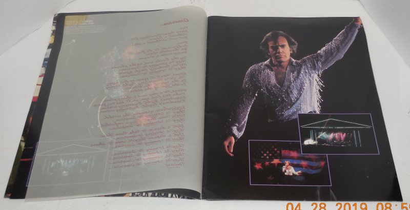 Image 5 of Neil Diamond 1987 Headed For the Future Tour Concert Program Souvenir Book HTF