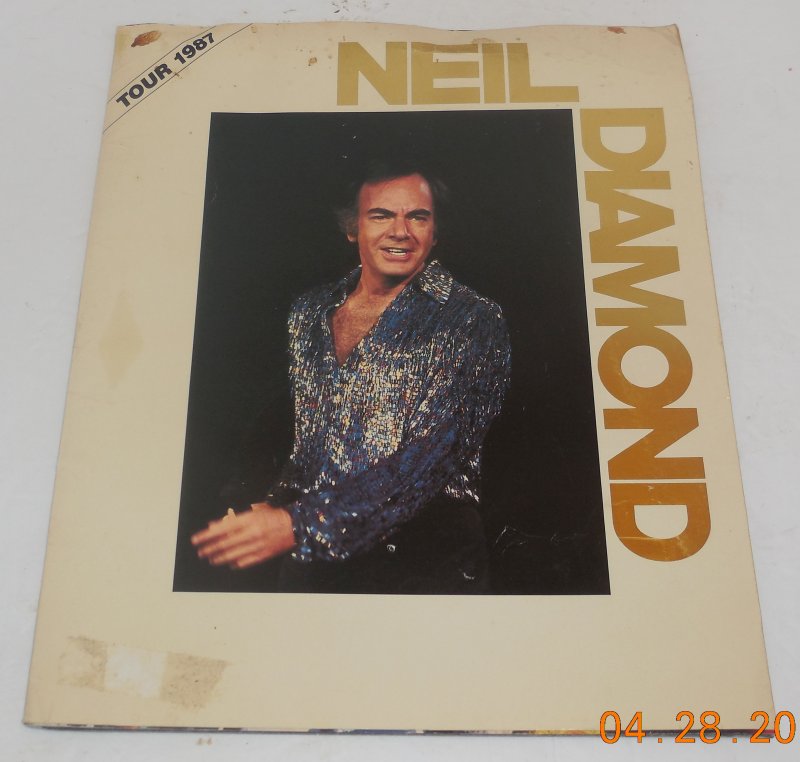 Image 0 of Neil Diamond 1987 Headed For the Future Tour Concert Program Souvenir Book HTF