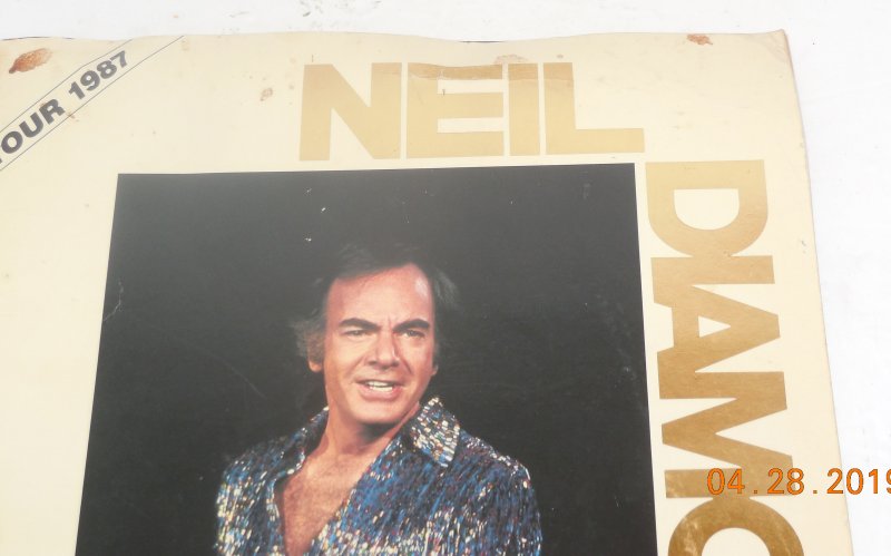 Image 1 of Neil Diamond 1987 Headed For the Future Tour Concert Program Souvenir Book HTF