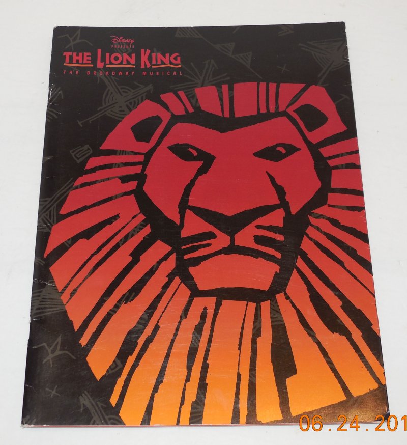 Image 0 of The Lion King Broadway Musical Souvenir Program rare VHTF Disney