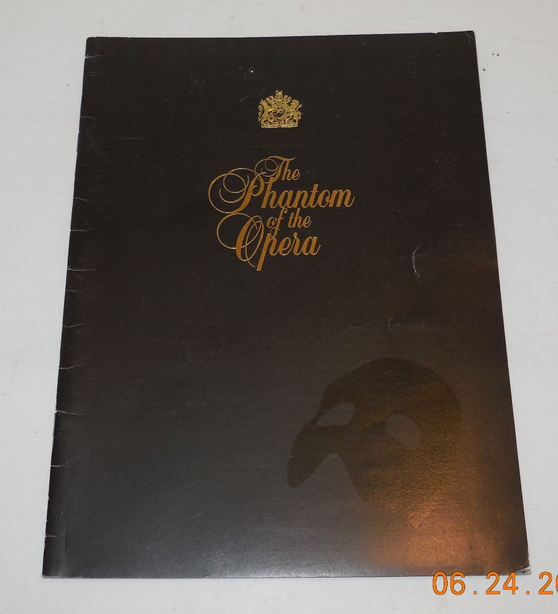 Image 0 of The Phantom Of the Opera Souvenir Program rare VHTF