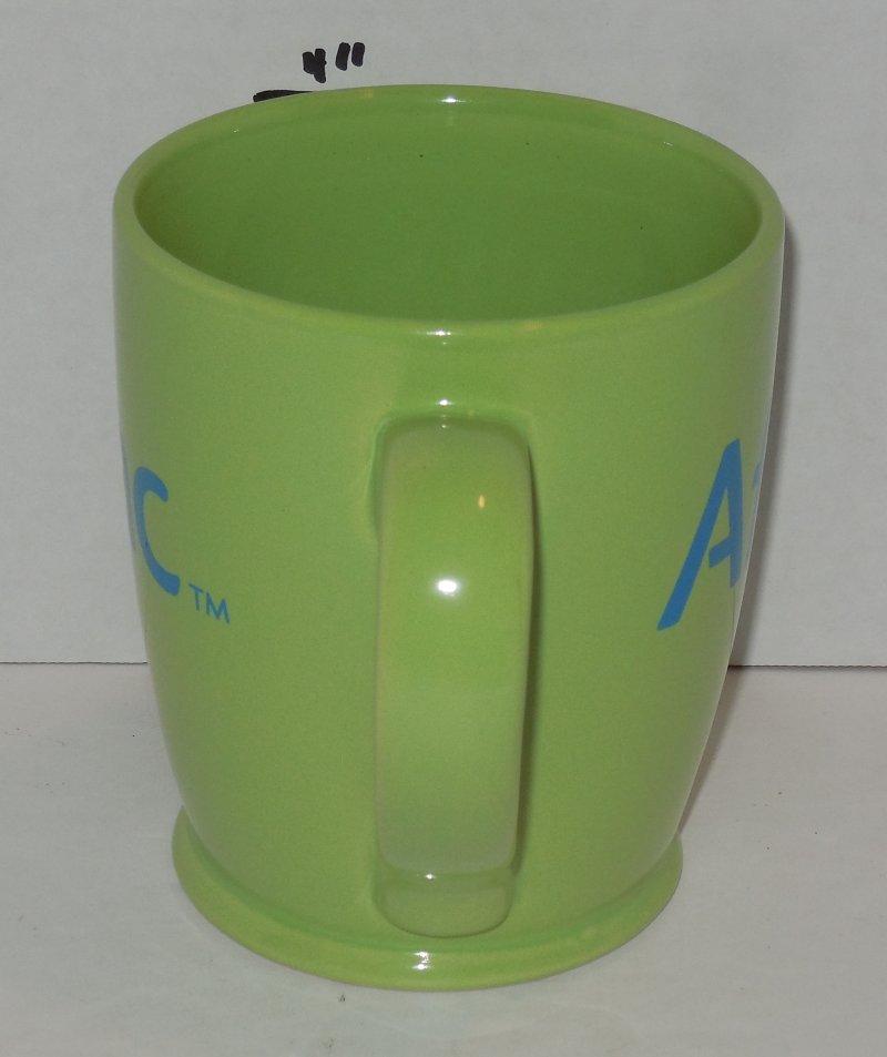 Image 2 of Aflac Green Coffee Mug Cup Ceramic