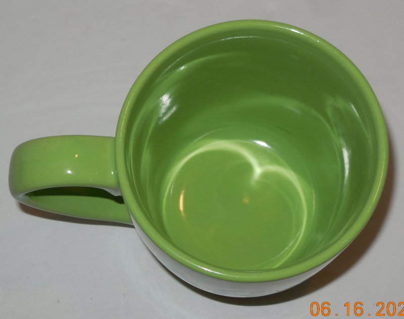 Image 4 of Aflac Green Coffee Mug Cup Ceramic