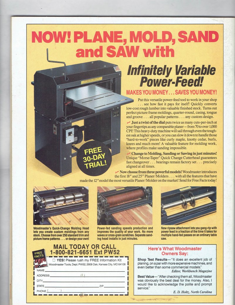 Image 1 of Better Homes and Gardens Wood Magazine April 1992 Issue 51