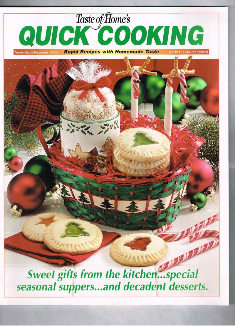 Taste Of Home Quick Cooking Magazine November December 2002