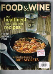Food & Wine Magazine January 2001