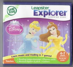 leapFrog Explorer Game Cart Disney Princess Pop Up Story Adventures