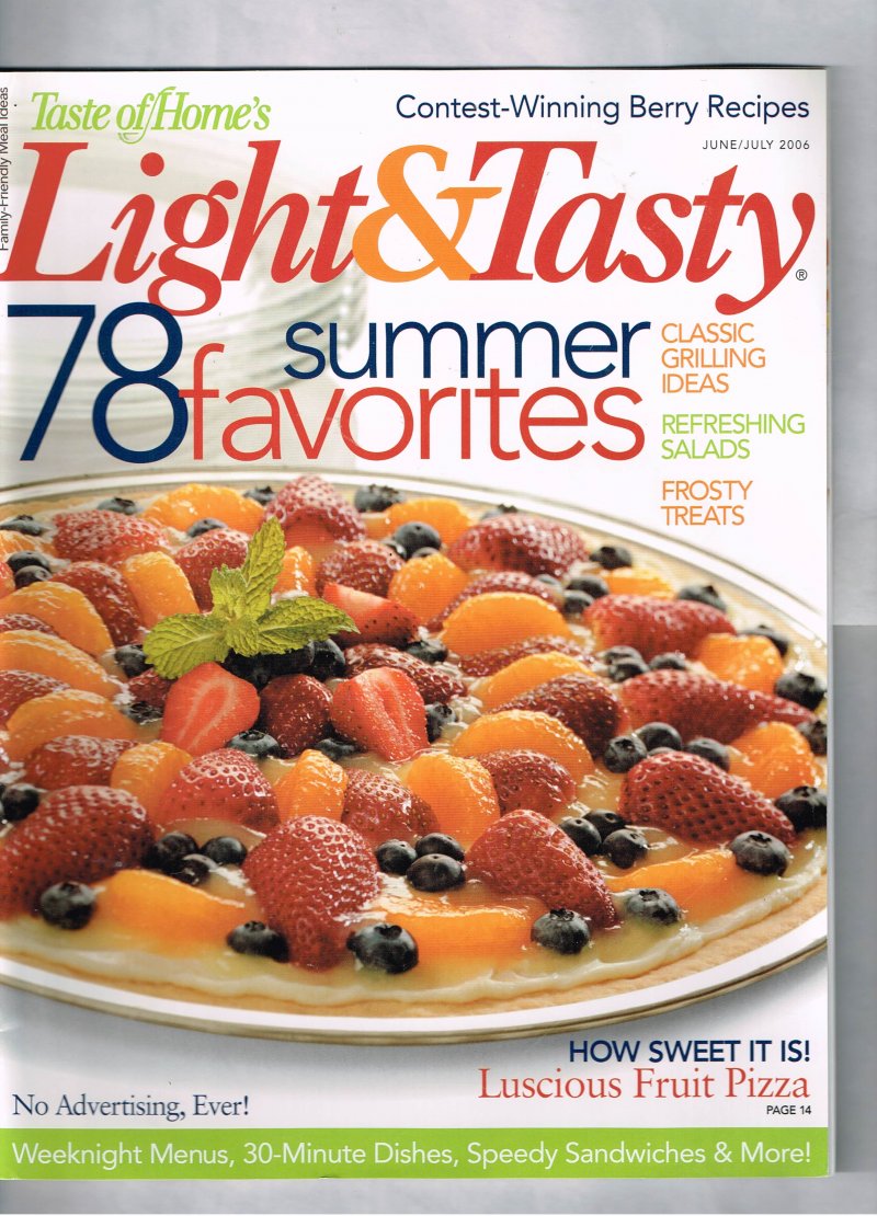 Taste Of Home Light and Tasty Magazine June July 2006