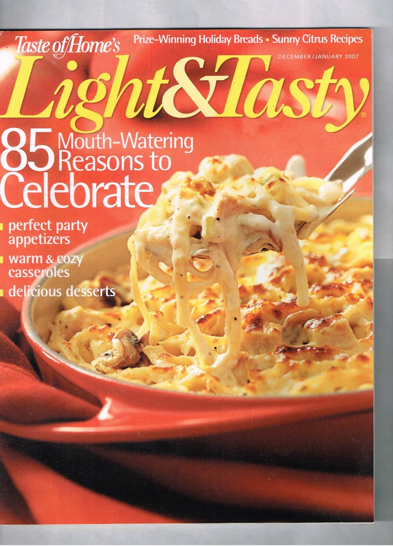 Taste Of Home Light and Tasty Magazine December January 2007