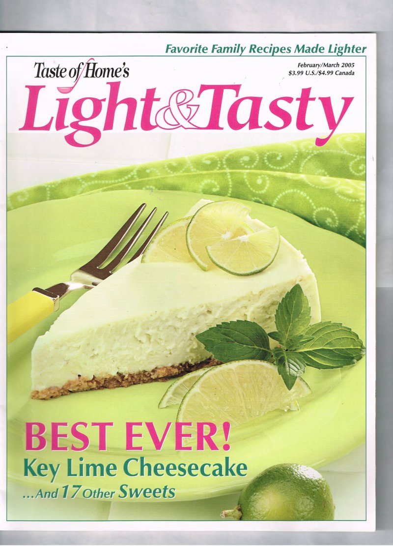 Taste Of Home Light and Tasty Magazine February March 2005