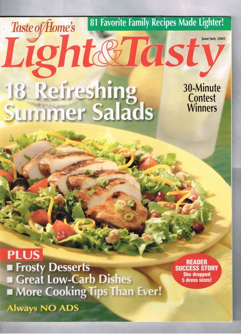 Taste Of Home Light and Tasty Magazine June July 2005