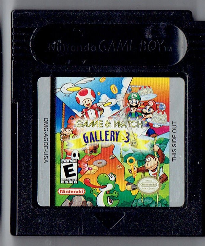 Image 0 of Nintendo Gameboy Color Game And Watch Gallery 3 Video Game Cart Only Rare HTF