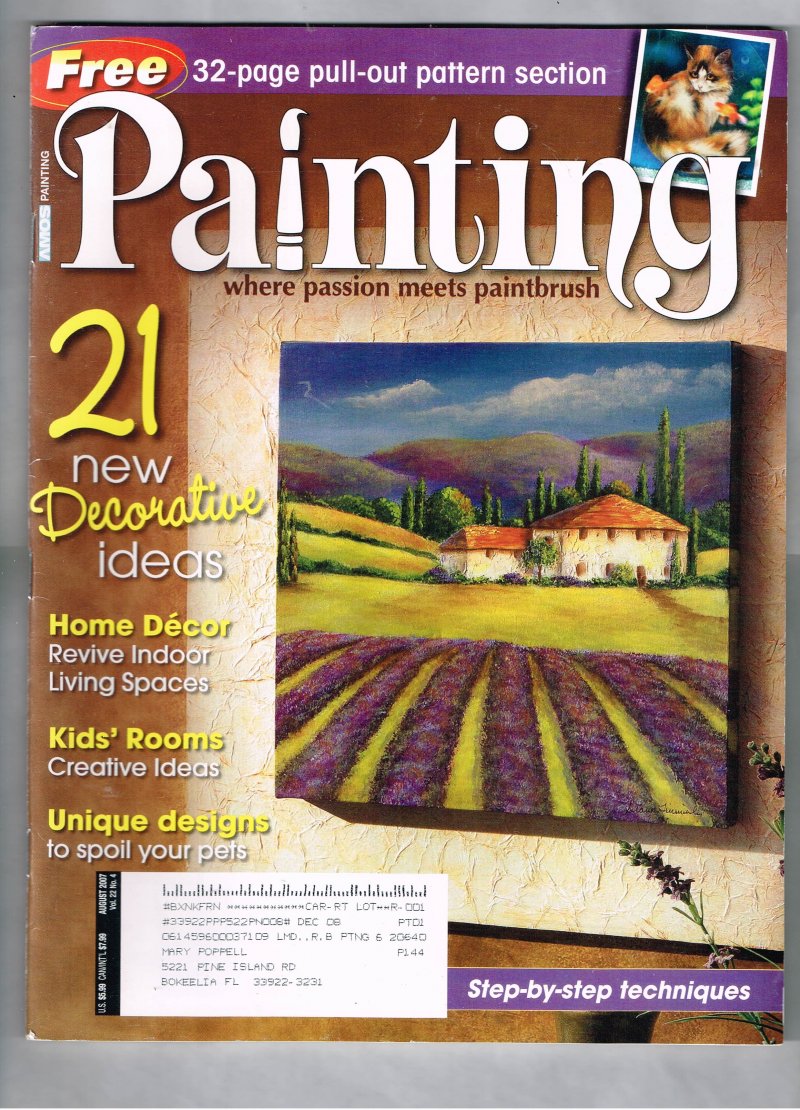 Painting Magazine August 2007 Volume 22 Number 4