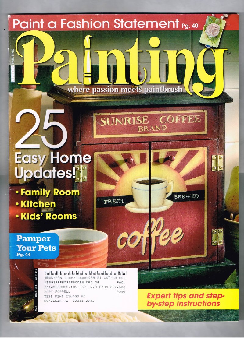 Painting Magazine August 2008 Volume 23 Number 4