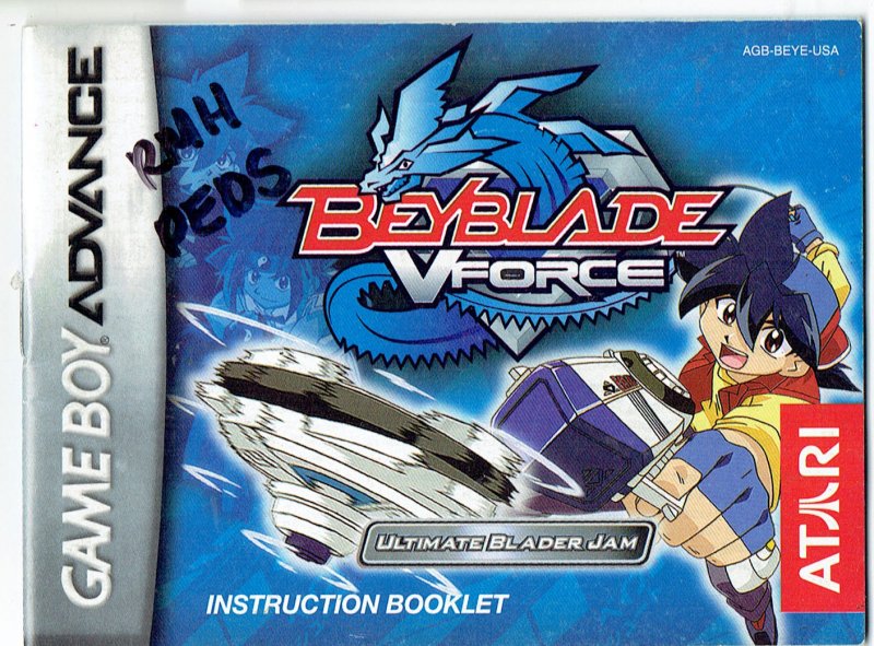 Nintendo Gameboy Advance Beyblade V Force instruction Manual Only