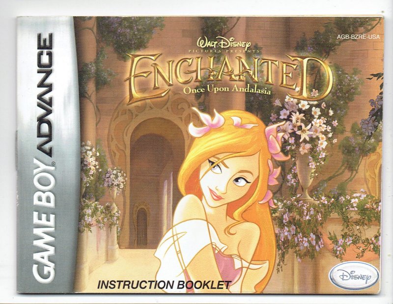 Nintendo Gameboy Advance Enchanted Once Upon Andalasia Instruction Manual Only