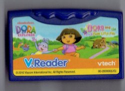Vtech V.reader Dora The Explorer Dora and the Three little pigs Game Cart