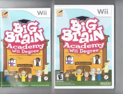 Nintendo Wii Big Brain Academy Wii Degree video Game Complete