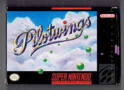 Super Nintendo Pilotwings Video Game NES Complete CIB